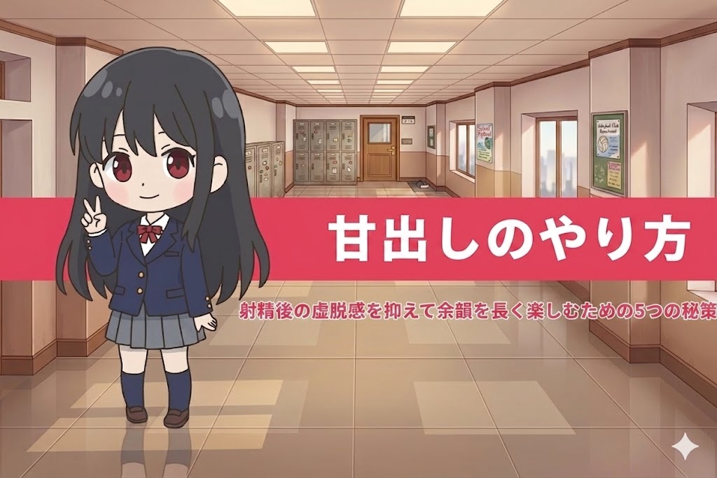 甘出しのやり方｜射精後の虚脱感を抑えて余韻を長く楽しむための5つの秘策