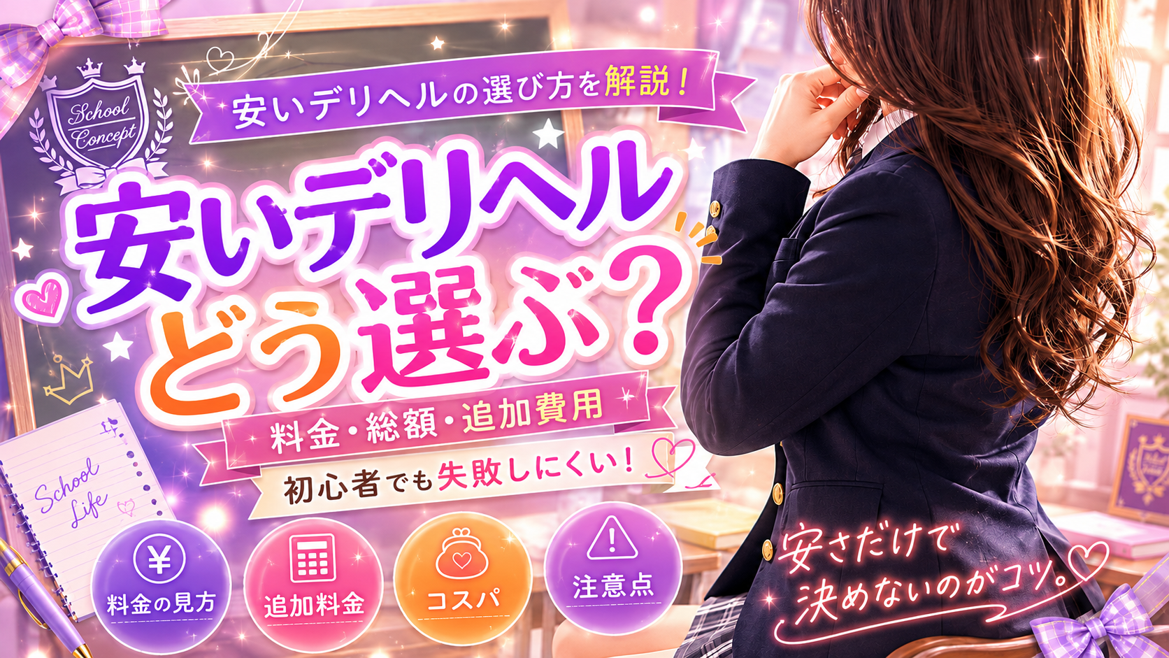 安いデリヘルの選び方|総額と注意点